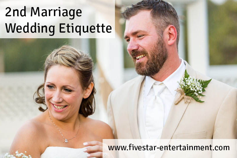 second marriage wedding etiquette
